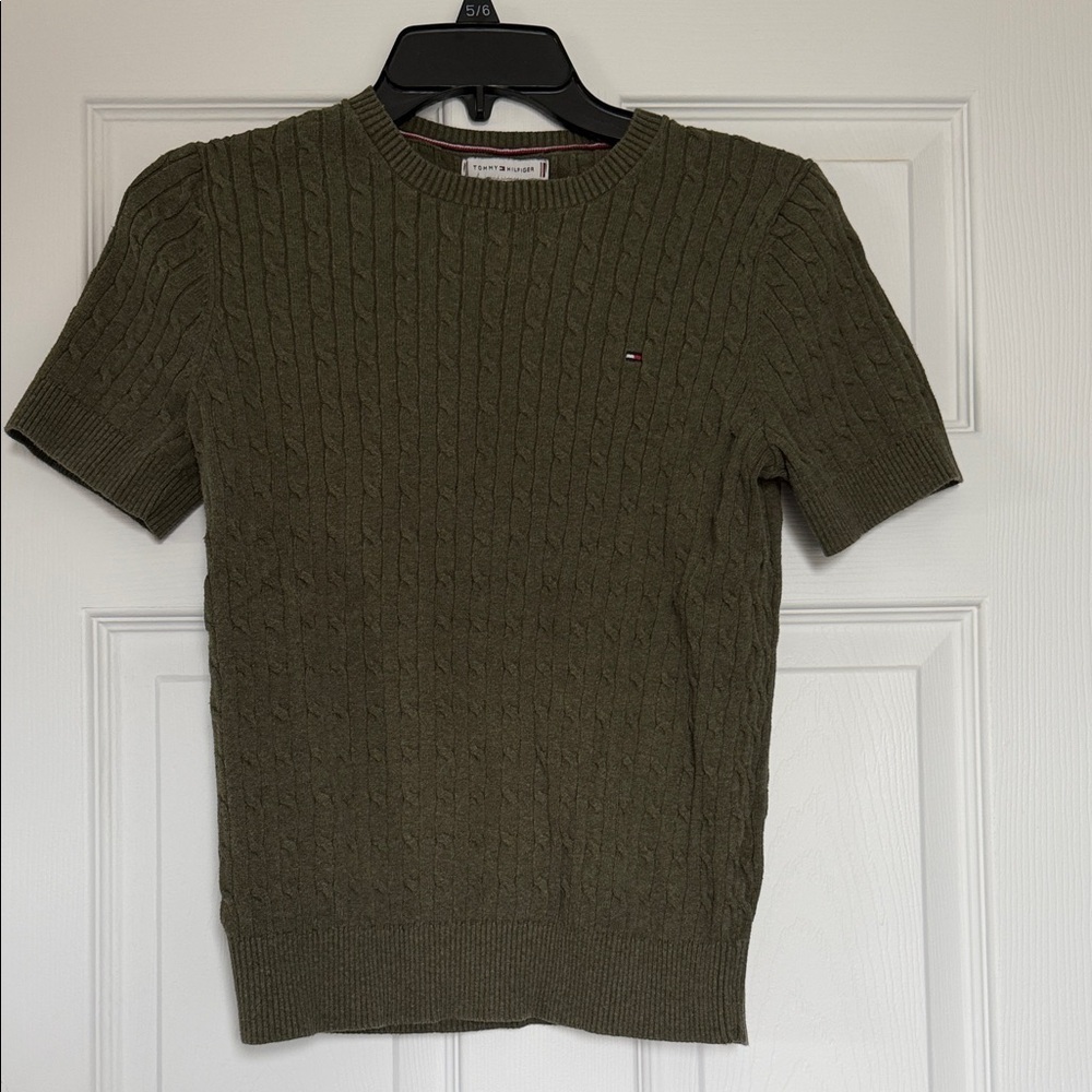 Tommy Hilfiger women Green Crewneck top